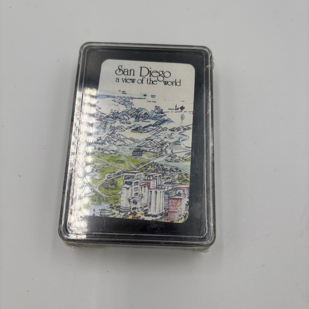 San‎ Diego Playing Cards - A View of the World New Sealed Hard Case